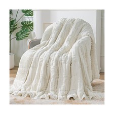 Sherpa Fleece Adult Weighted Blanket Great for Sleep, 15 lbs Du... USA FAST SHIP