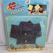 VINTAGE 1985 NOS POUND PURRIES OUTFIT DENIM JACKET SEALED IN PACKAGE 7841