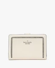 Kate Spade New York Morgan Crystal Inlay Saffiano Leather Small Slim Bifold Wall