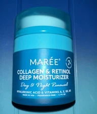 Maree Collagen & Retinol Deep Moisturizer  1.7 Fl. Oz New Expiration 02/2027
