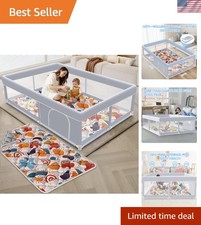 360-Degree Visibility Baby Playpen - Lightweight  Portable Playard for Toddlers