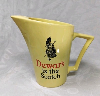Vintage Dewar s Scotch Wade Regicor gelb Wasserkrug Krug Whisky 16 cm hoch