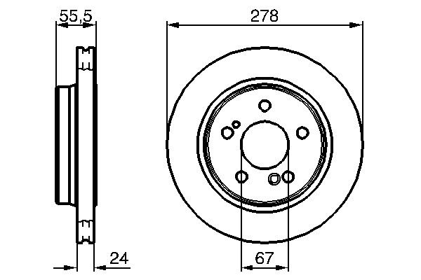 Disques de frein Bosch pour restaurer le freinage arriere des Mercedes 124