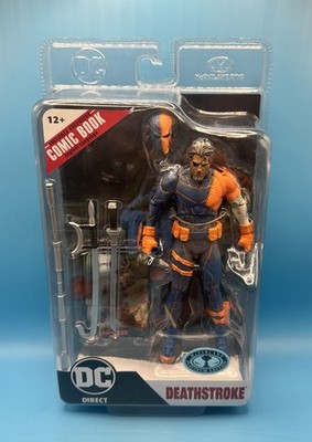 McFarlane DC Direct Page Punchers Deathstroke 7'' Figure Platinum Edition NEW