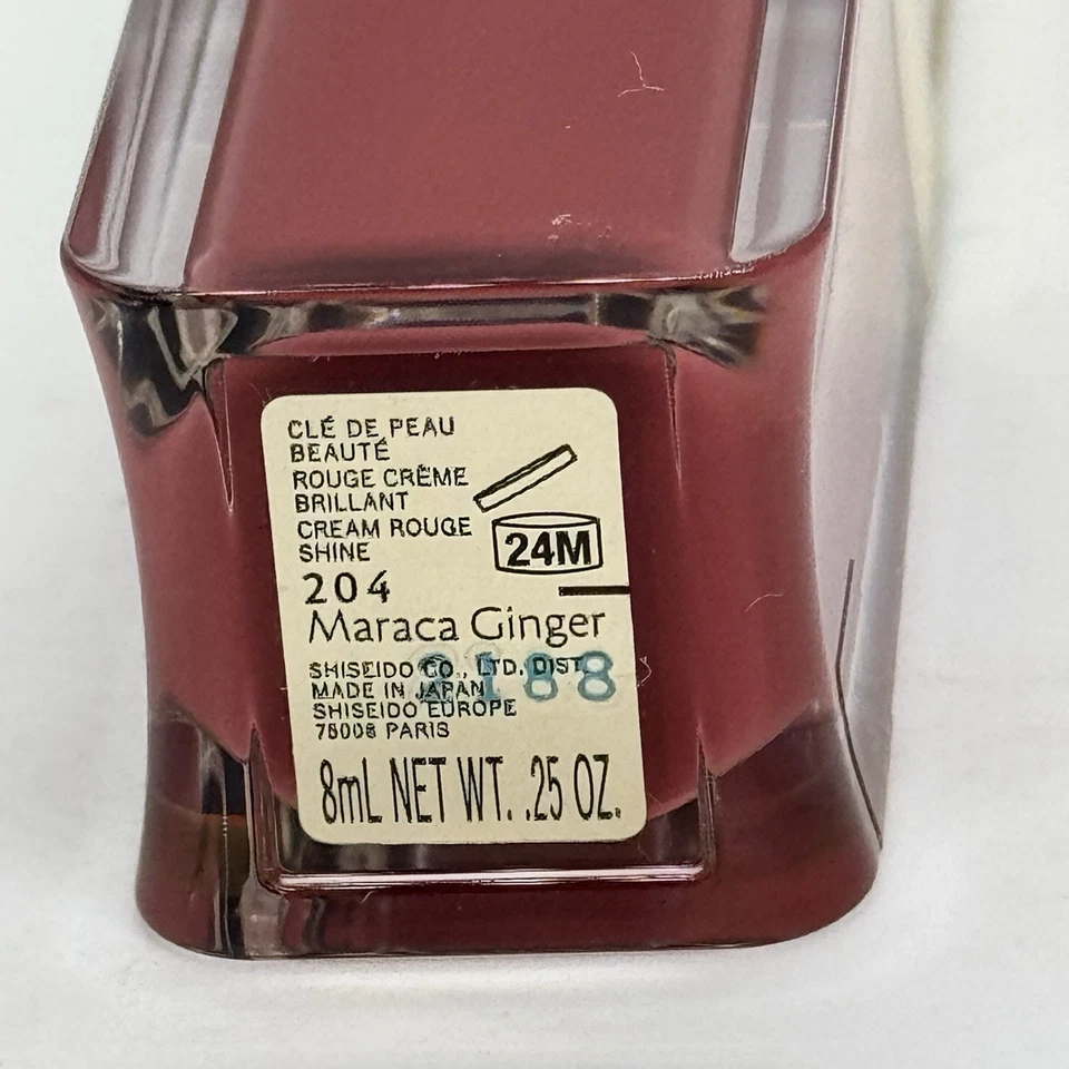 Cle de Peau Cream Rouge Brillo Labial Maraca Jengibre 204 Nuevo Sin Caja Foto 3 de 3