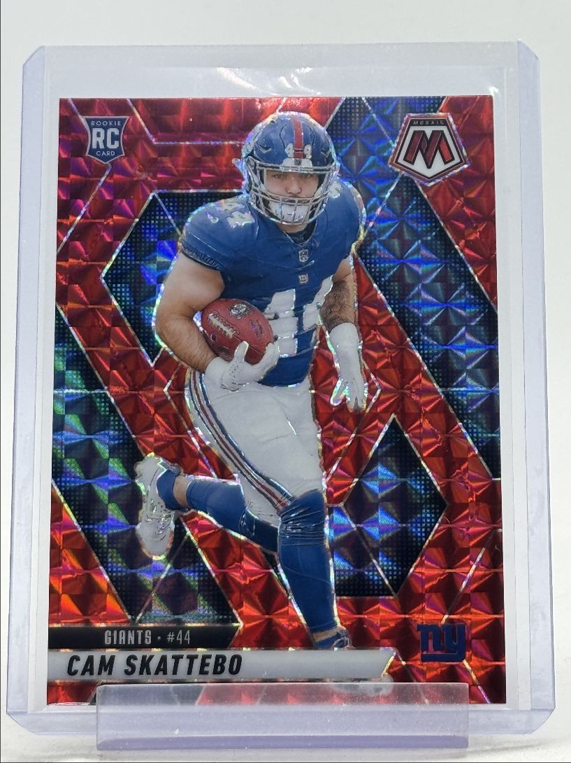 CAM SKATTEBO 2025 MOSAIC ROOKIE RED MOSAIC PRIZM GIANTS #305 RC Q2277
