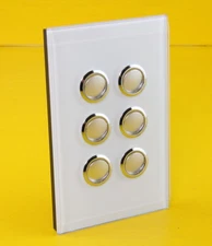 Clipsal 4066VH-OM 6 Gang Grid & Cover Assembly - Ocean Mist