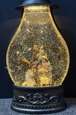 Religious Nativity Scene Snow Globe Lantern Rare Decorative Christmas Decor READ