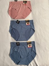 NEW Bali Comfort Revolution Modern Seamless Brief Panty 3 Pair Large 7 DFMSBF