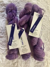 LOT OF 3 ~ Malabrigo Baby Silk paca Lace Yarn #097 Cuarzo Lavender Purple Tonal