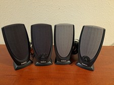 2 Pair of Dell A215 Stereo Multimedia Phone MP3 Computer Speakers w Power Cords