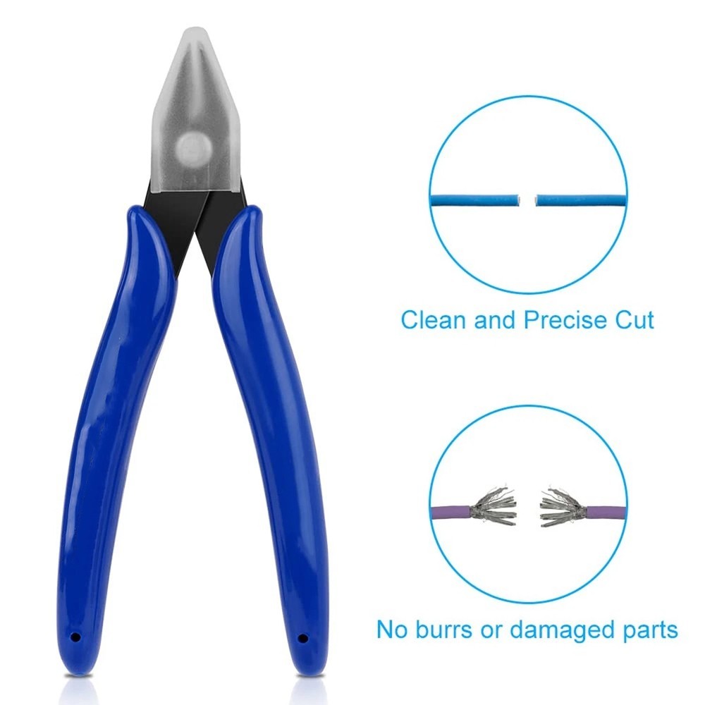 5PCS Plato Model 170 Flush Wire Cable Cutter Cutting Snips Pliers Side DIY Tool