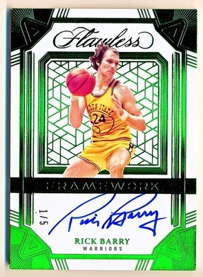 2024-25 Flawless Rick Barry Framework Signatures Emerald Auto #FRM-RBA (1/5)