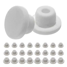 White Silicone Hole Plugs 24 PCS Waterproof Fits 14mm 15mm 16mm Holes