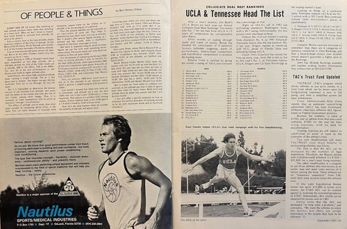 1982 Track and Field News September Dave Volz, Tom Tellez, Nike ad - Picture 20 of 24