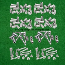 Lead Tip Golf Club Weights 6 Pack Steel & Graphite Shafts .335 .355 .370 Size