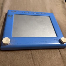 Vintage Original:-) ETCH A SKETCH (-: BLUE uncleaned, early 505, see back