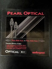 AudioQuest Pearl Optical Toslink Cable 8ft Black High-Performance Fiber Polished