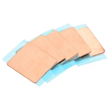 Heatsink Copper Sheet Shim 0.5mm with Thermal Conductive Tape for Computer 5 Set