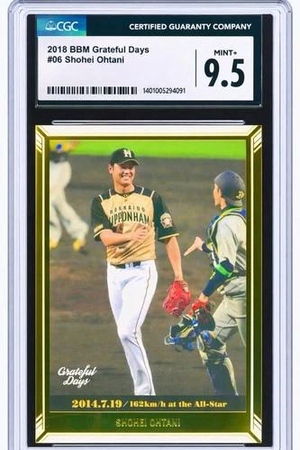Shohei Ohtani 2018 BBM Grateful Days Topps RC #06 Rookie Card CGC 10