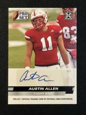 2022 Pro Set Draft Auto Austin Allen #PSA-AA1