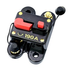 1pc In-Line DC Circuit Breaker 190 Amp High Current Replace Fuse Reset Amplifier
