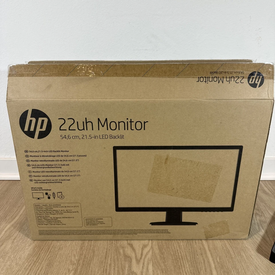 HP 22mh FHD Computer Monitor 21,5-Inch IPS Display HDMI, DisplayPort & Speakers - Image 4 of 4