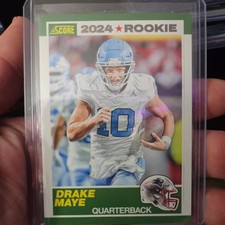 Panini 2024 Score Drake Maye Rookie 3 Tar Heels Patriots 35th Anniversary
