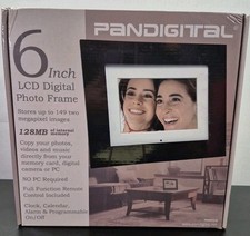 Pandigital 6" LCD Digital Picture Frame w/Remote and More Clock, Calendar,Alarm