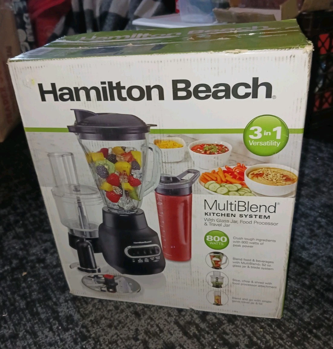 Hamilton Beach Multi Blend Kitchen System, 3-in-1 Blender with Food Processor