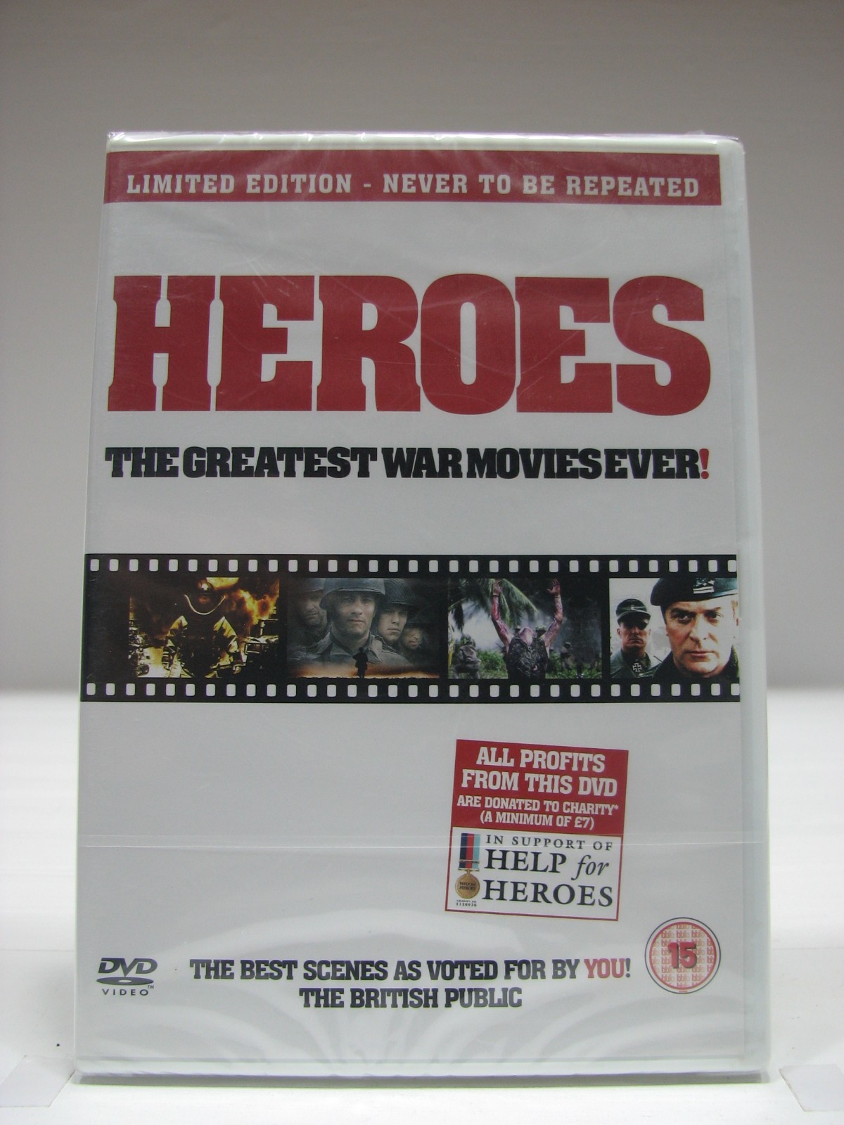 Heroes - The Greatest War Movies Ever! (DVD) NEW / SEALED. REGION 2