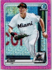 2020 Bowman Chrome Prospects Mojo Refractors Pink #BCP-116 J.J. Bleday #/199