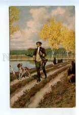 521846 PAUL HEY Hunter HUNT Dog POINTER Vintage postcard
