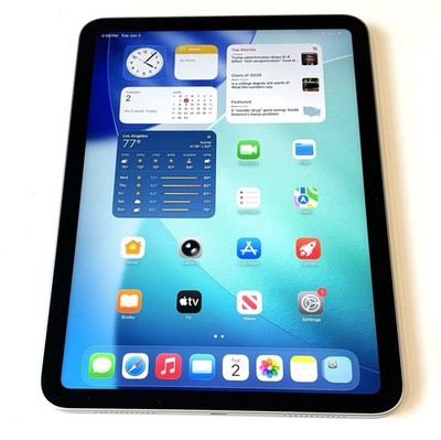 Apple iPad 11in A16 128GB Wi-Fi MD3Y4LL/A A3354 Silver, Grade A, Battery 100% ,