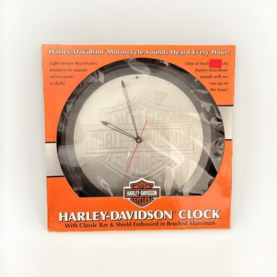 HARLEY DAVIDSON BAR SHIELD CLOCK MOTORCYCLE SOUND Roadking Deluxe Softail Bagger