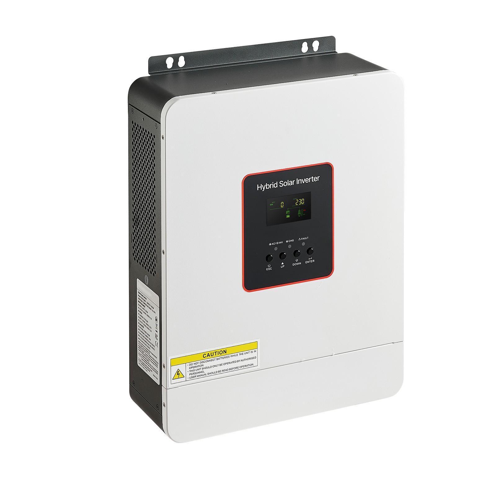 Onduleur solaire hybride 3000W 24V Uimoso haute efficacité avec écran LCD