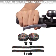 Bicycle Handlebar Tape Bicycle Handlebar Grip Tape Bright Assorted Color 1 Pair