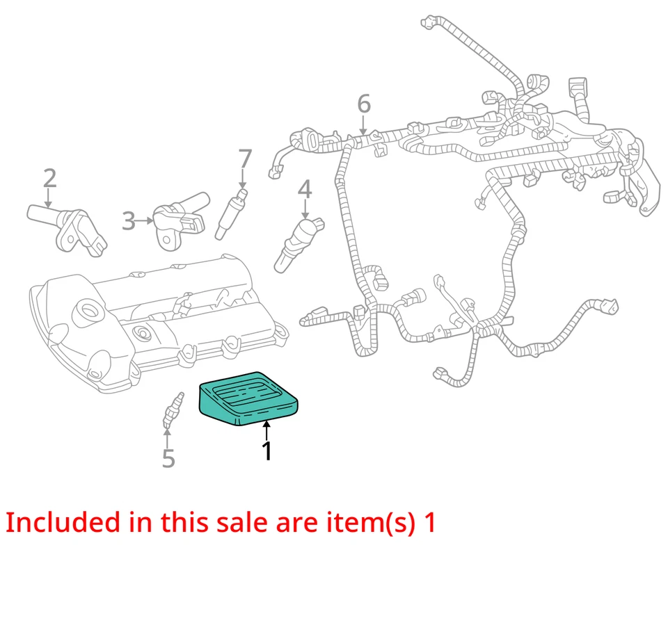 Модуль управления передним освещением 2002 Ford Thunderbird компьютерный идентификатор 1W6T13B525Ah - Изображение 3 из 4