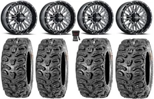 ITP Momentum 14" Wheels Milled 26" Bear Claw HTR Tires Polaris Sportsman / RZR