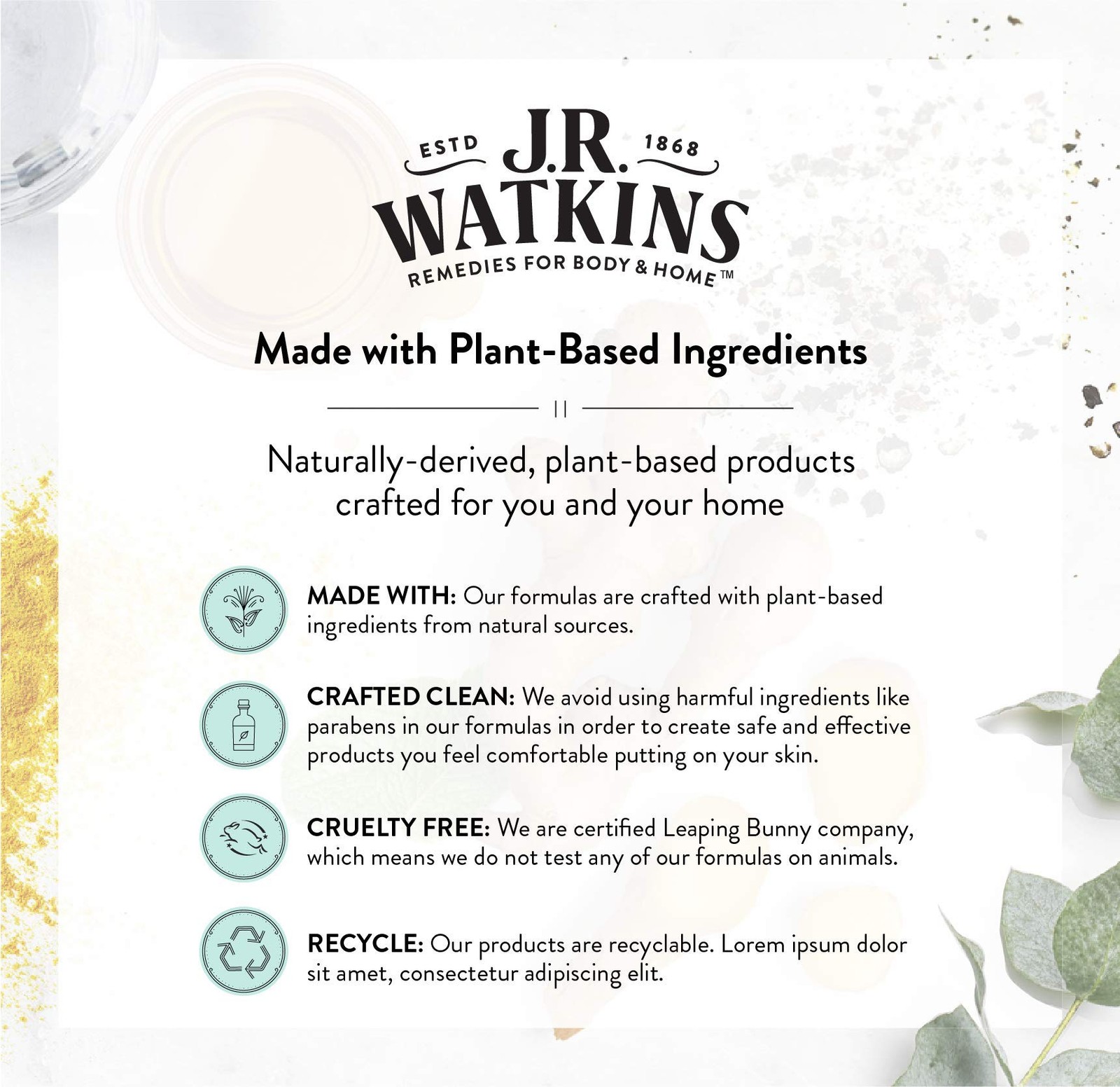 J.R. Watkins Natural Moisturizing Hand Cream, Hydrating Hand Moisturizer with