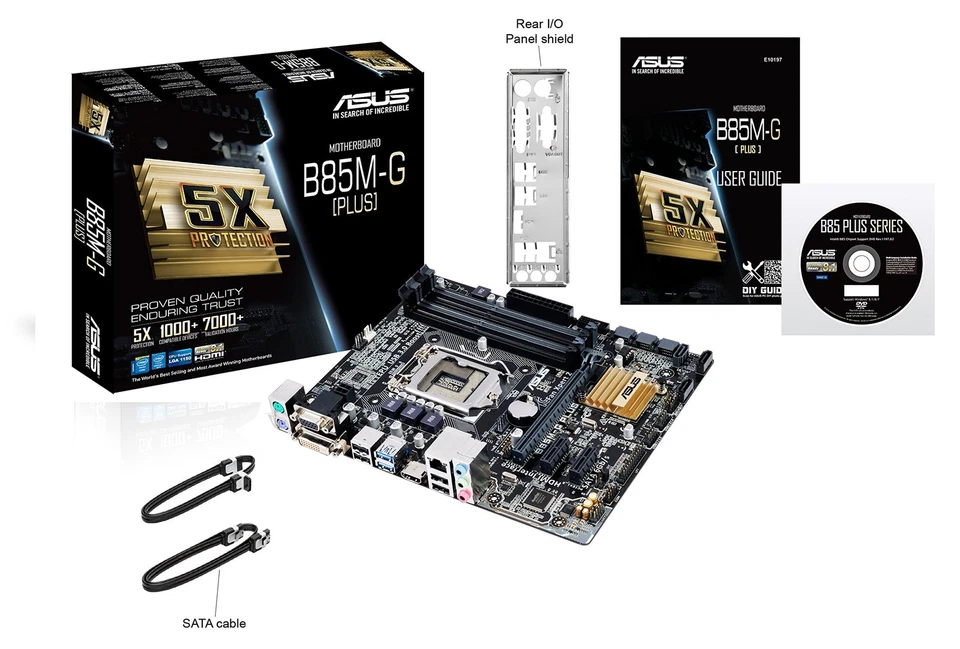 Placa madre ASUS Intel B85 LGA1150 compatible B85M-G micro ATX Intel Core 4gen - Imagen 4 de 4