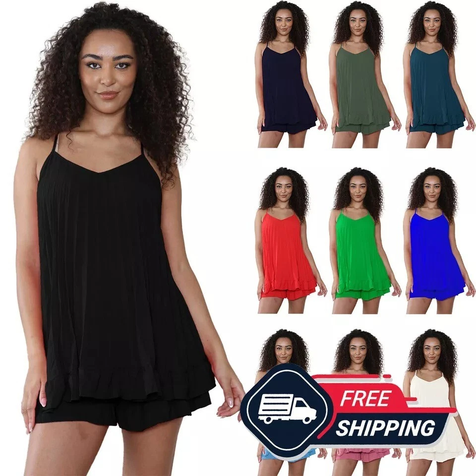 GUCCI Set 2 pezzi top e gonna donna italiana Cami swing abito casual estivo UK 8 22