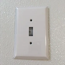 (3) TayMac ~ Jumbo Metal Smooth White Single Toggle Switch Wall Plates ~ WJW-T