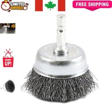 Versatile 1/4-Inch Hex Shank Wire Cup Brush - 2-Inch Diameter for Easy Access