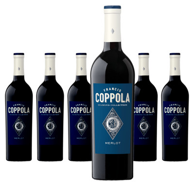 6 x Francis Coppola Diamond Collection Merlot   2021