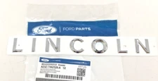 2010-2019 Lincoln MKT rear left Liftgate Hatch Nameplate Emblem chrome new OEM