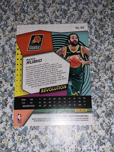 2019-2020 PANINI REVOLUTION RICKY RUBIO BASE CARD #60 MINT CONDITION 💥💥💥💥💥 - Picture 2 of 2