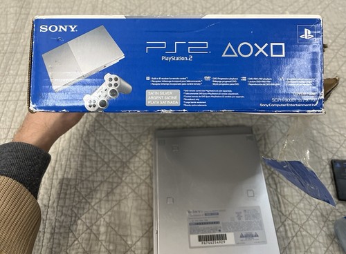 PlayStation 2 PS2 Slim Silver Console SCPH-90001 Complete In Box - Picture 14 of 22