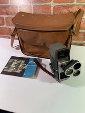 Bell & Howell Electric Eye 8mm Film Camera Perpetua Triple Turret 3 Lens