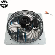 16 Inch Aluminum Shutter Exhaust Fan High Speed Wall Mounted Garage Greenhouse